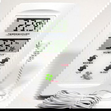 Nhiệt ẩm kế số điện tử màn hình đôi Alla -50 +70°C 20-99% RH