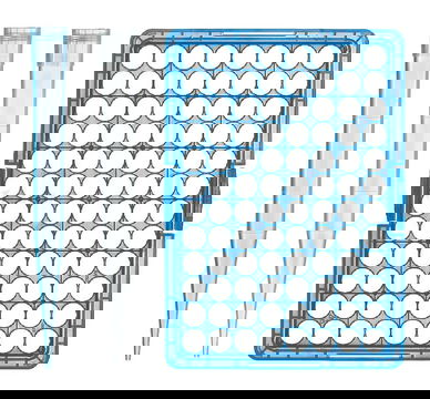 Hộp tip xanh Vitlab 50-1000ul 96 cái/hộp
