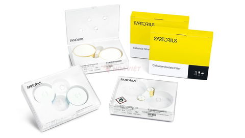 Màng lọc Cellulose Nitrate Sartorius lỗ lọc 0.8um Ø 25mm 100 tấm/hộp