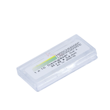 Phiến kính thủy tinh Hirschmann 22x22mm 10 cái/hộp