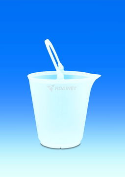 Xô nhựa PP Vitlab 12 Lít có miệng và quai xách Xô nhựa PP Vitlab 12 Lít có miệng và quai xách