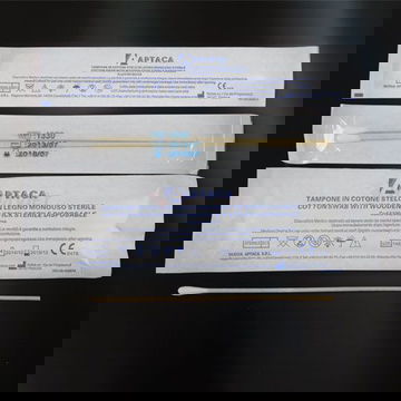 Que lấy mẫu cán gỗ Aptaca 150mm tiệt trùng 1 cái/gói